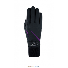 Rękawiczki jeździeckie zimowe Wismar Roeckl 3301-573 k0063 black/purple